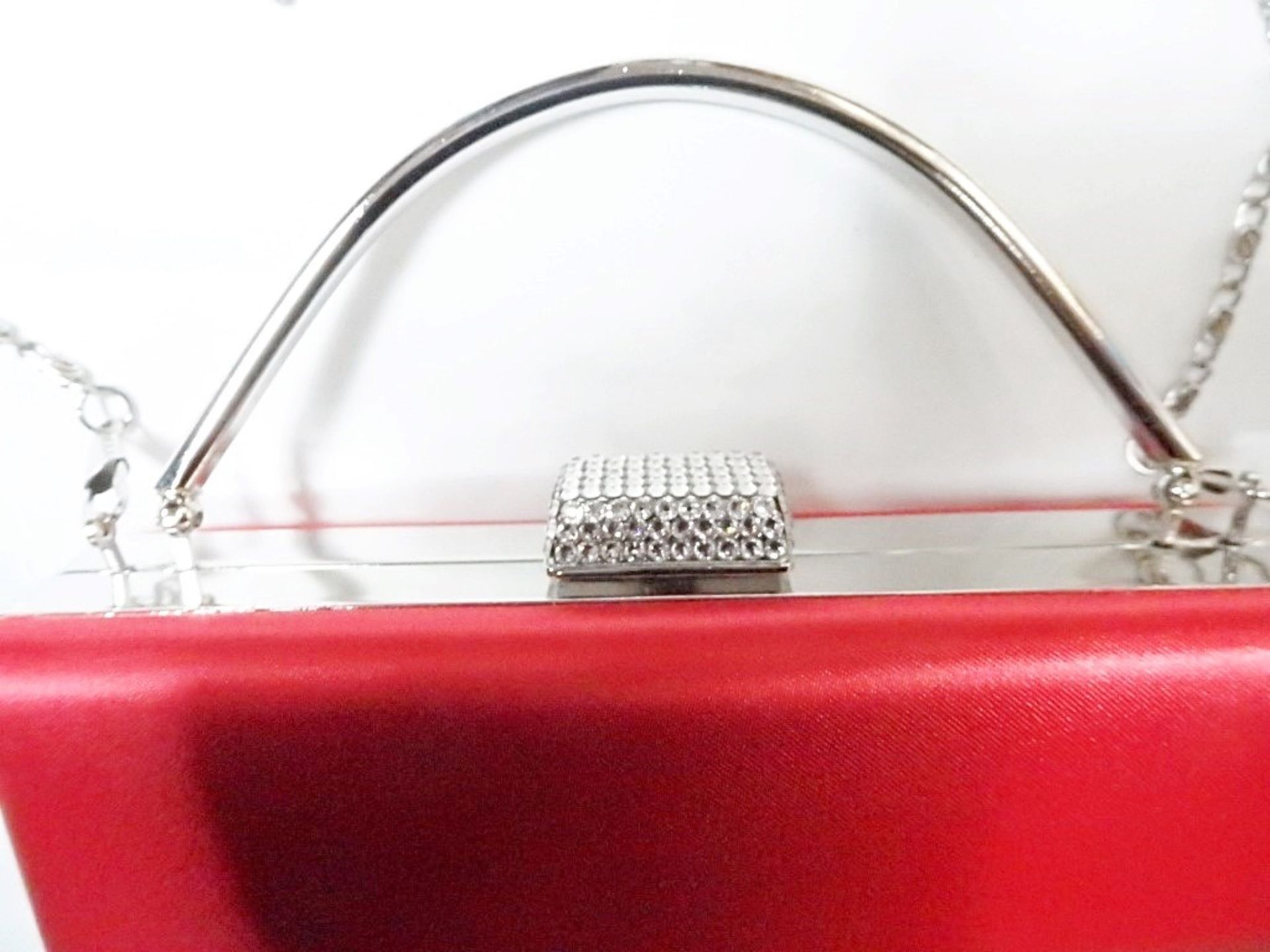 1 x Juliette Evening Bag By ICE London - New & Boxed - Ideal Gift - Colour: RED - CL042 - Ref: - Image 5 of 5