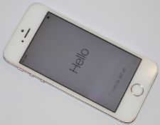 1 x Apple Iphone 5S White 32gb Mobile Phone - Model A1457 - Excellent Cosmetic Condition - Good