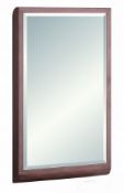 1 x Vogue ARC Bathroom Wall Mirror - WALNUT FINISH - Series 1 600x350mm - Manufactured to the