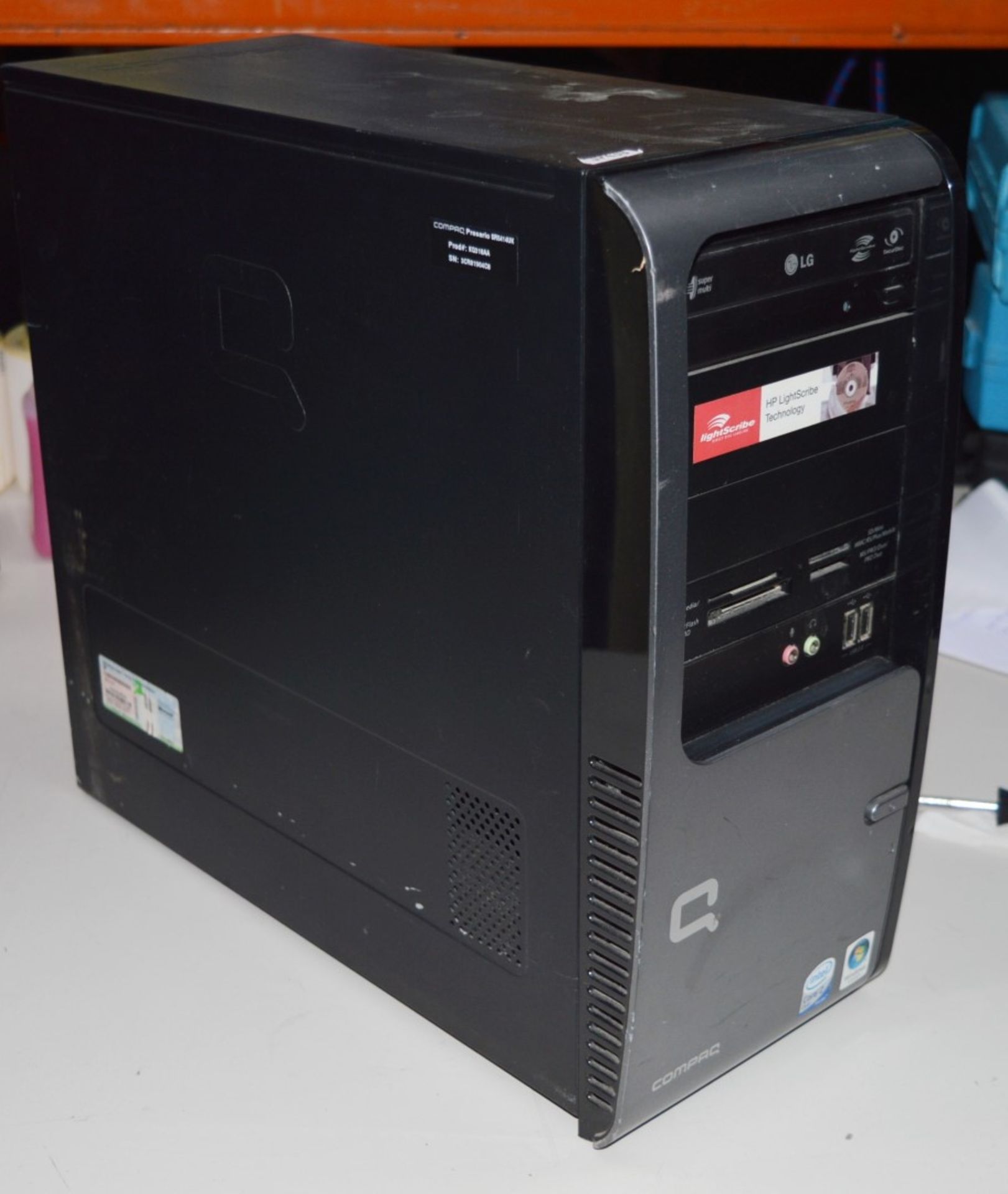 1 x Compaq Desktop Computer - Features Intel Core2 2.4ghz Processor, 2gb HyperX Ram, DVD Rewriter,