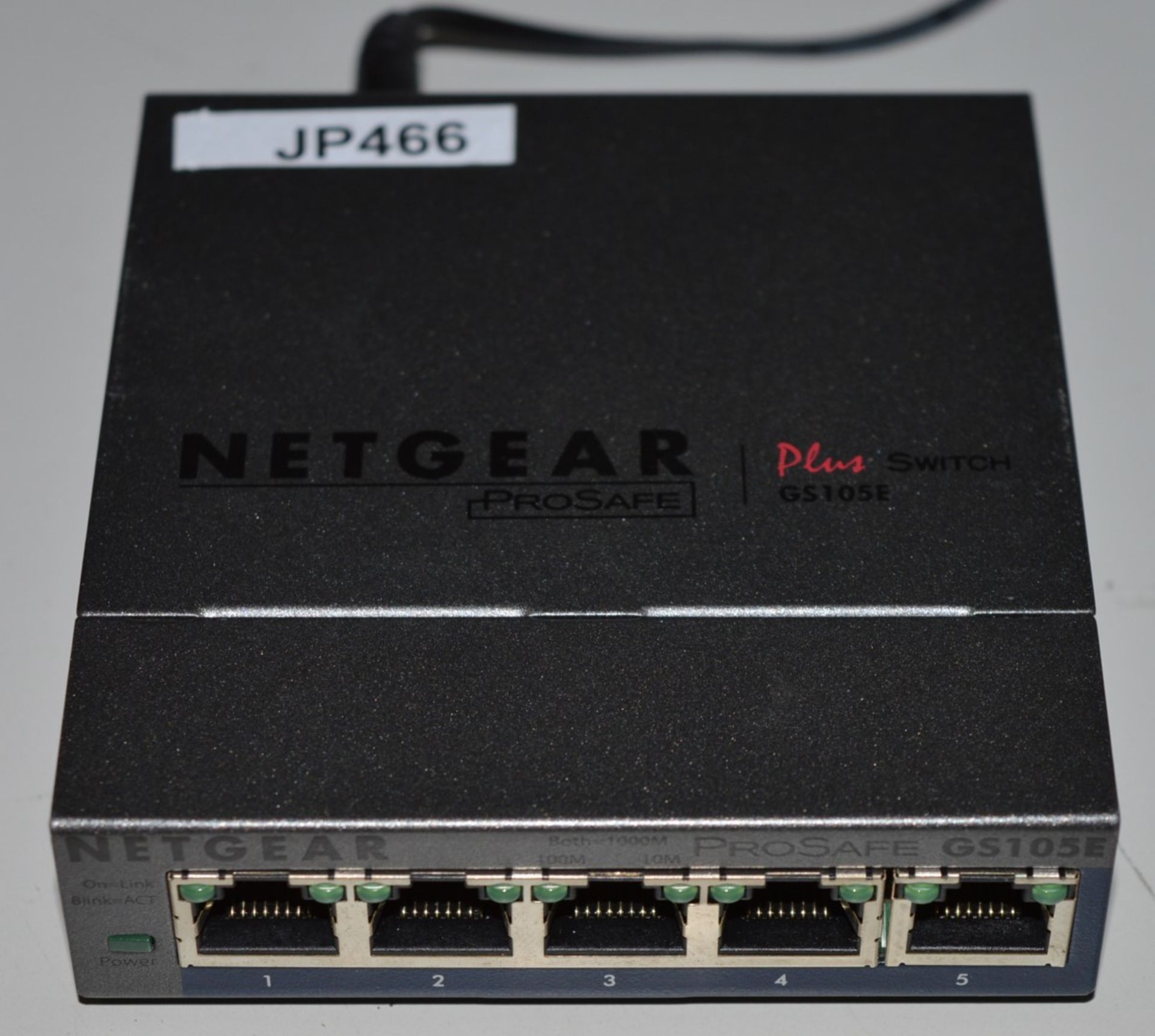 1 x Netgear ProSafe Plus 5-Port Gigabit Mini Switch - Includes Power Adaptor - Ref JP466 - CL300 - - Image 2 of 3