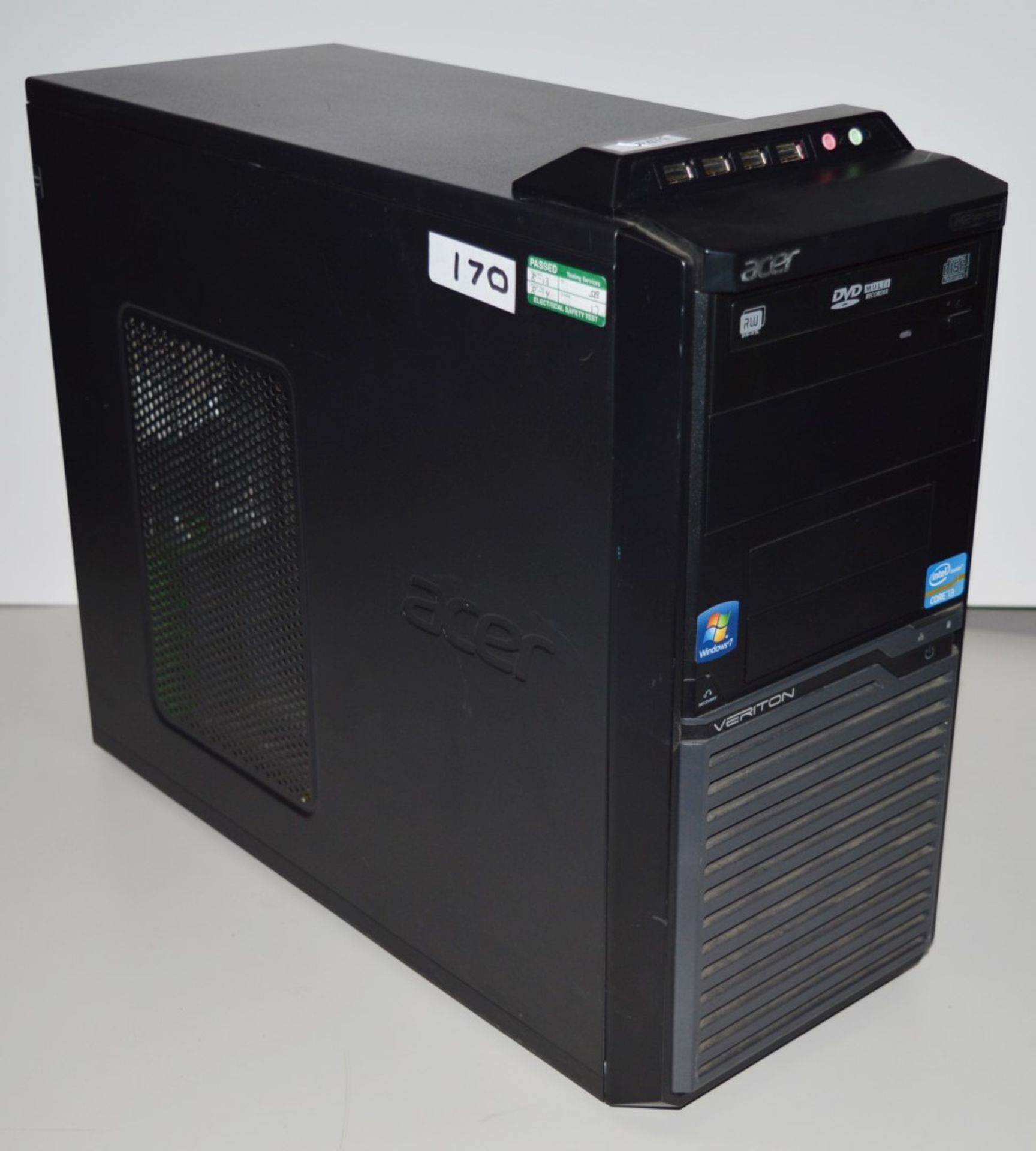 1 x Acer Veriton Desktop Computer - Features an Intel Core i3-2120 Processor, 2gb DDR3 Ram, 500gb - Image 2 of 4