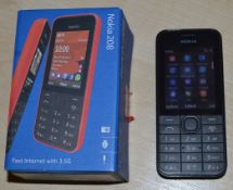 1 x Nokia 208.1 RM-948 Mobile Phone - Unused Boxed Stock - Box Opened But Contents Unused - Includes
