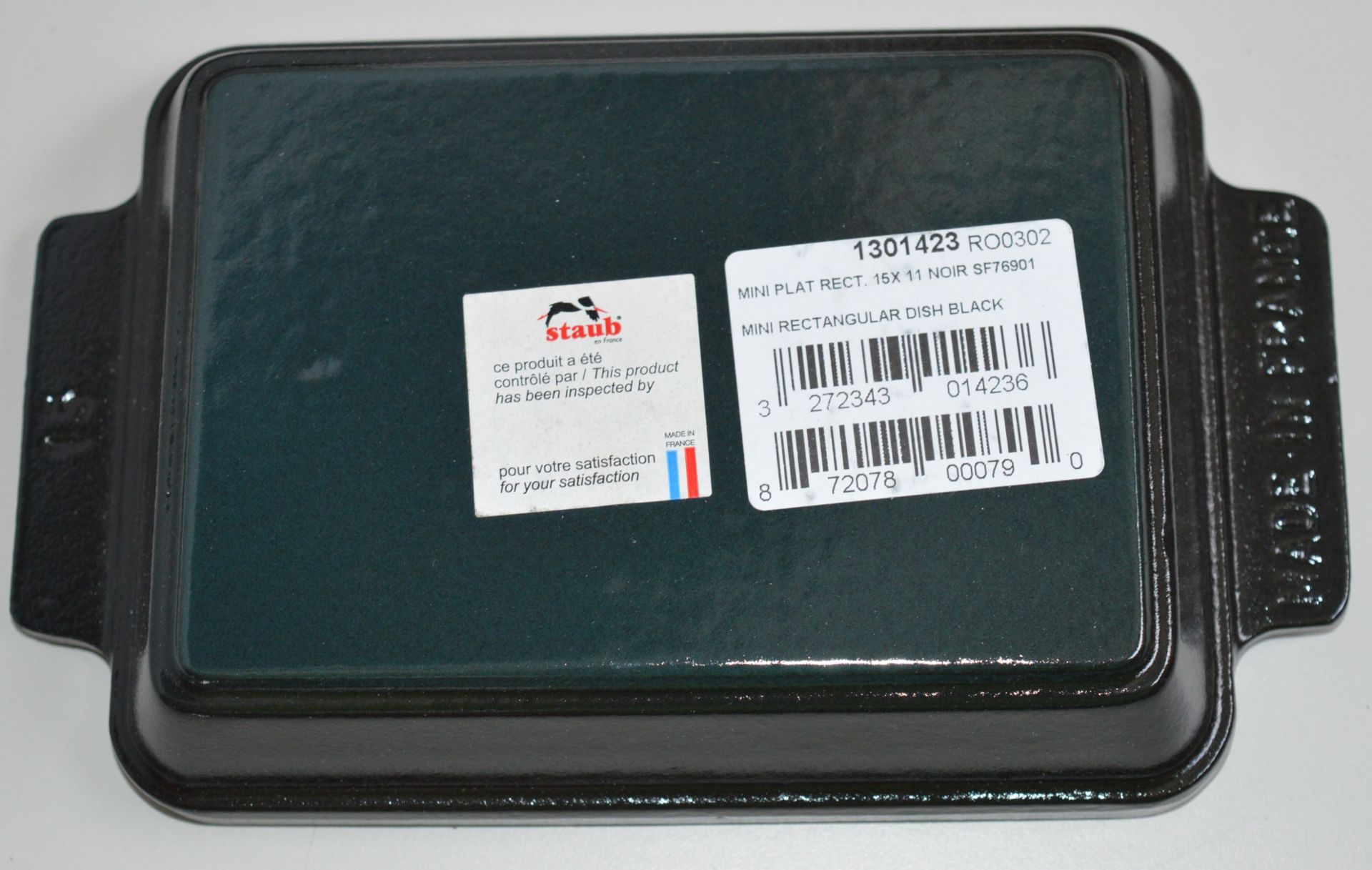 1 x Staub Cast Iron Mini Rectangular Basking Roasting Dish - New Boxed Stock - CL158 - Attractive - Image 5 of 18