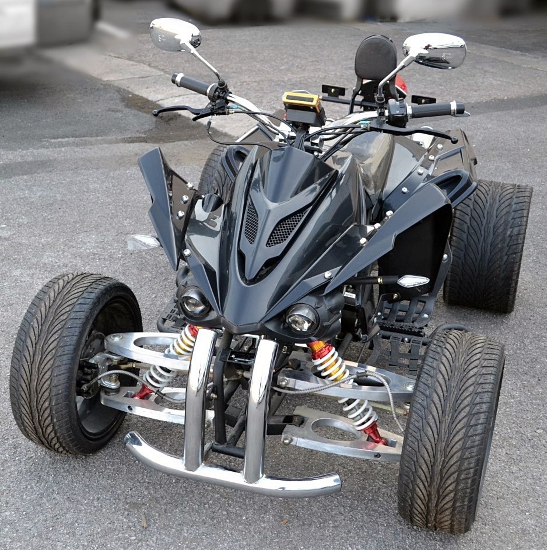 1 x Jinling ATV Adult Quad Bike - 250cc - Colour: Black - Pre-owned In Good Overall Condition With