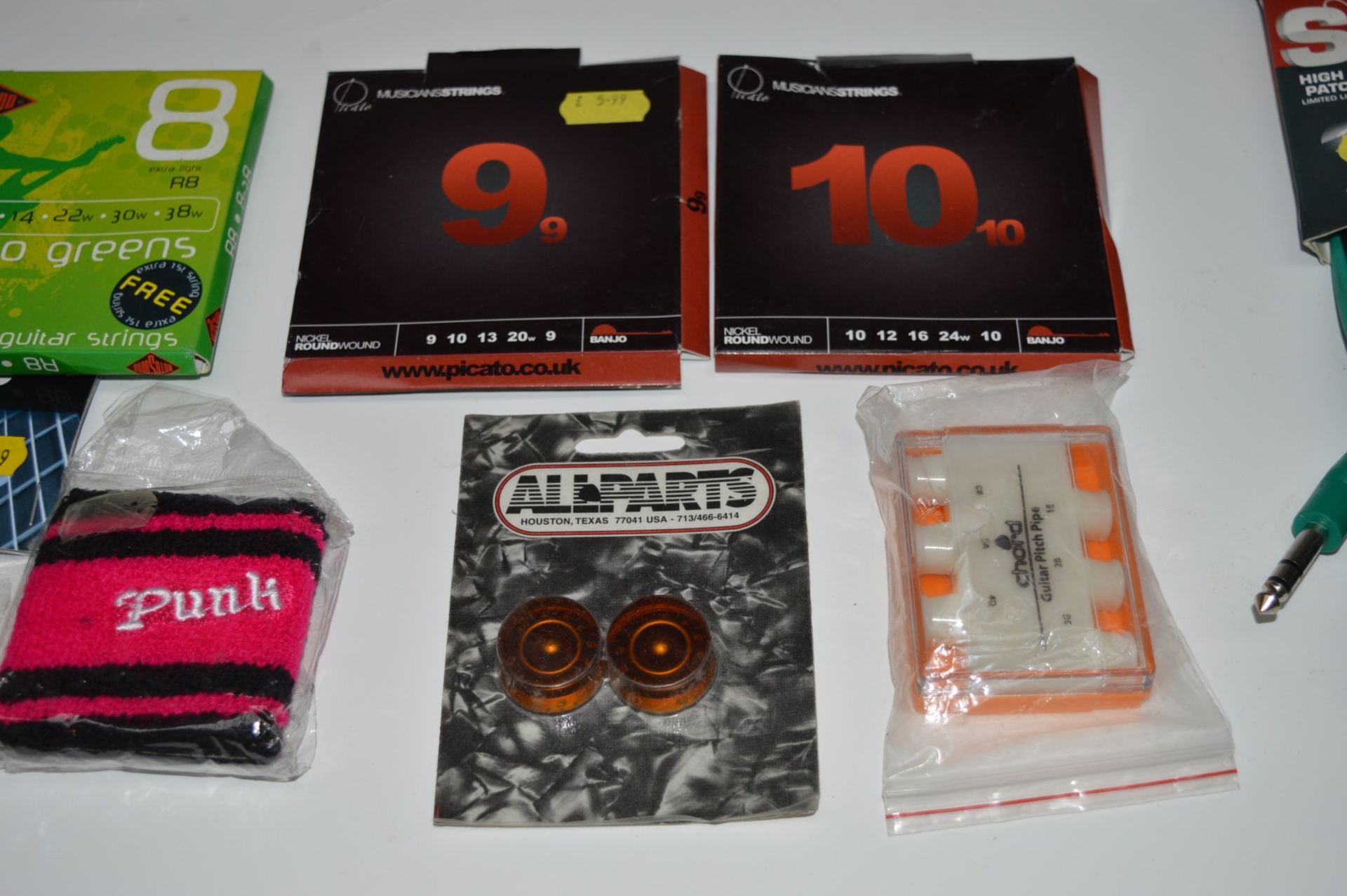 1 x Assorted Collection of Guitar Accessories - Includes Guitar Straps, DVD, Plectrums, Guitar - Image 3 of 13