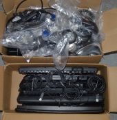 Assorted Lot of Branded Keyboards and Mouses - Includes 15 x Keyboards and 18 x Mouses - CL010 -