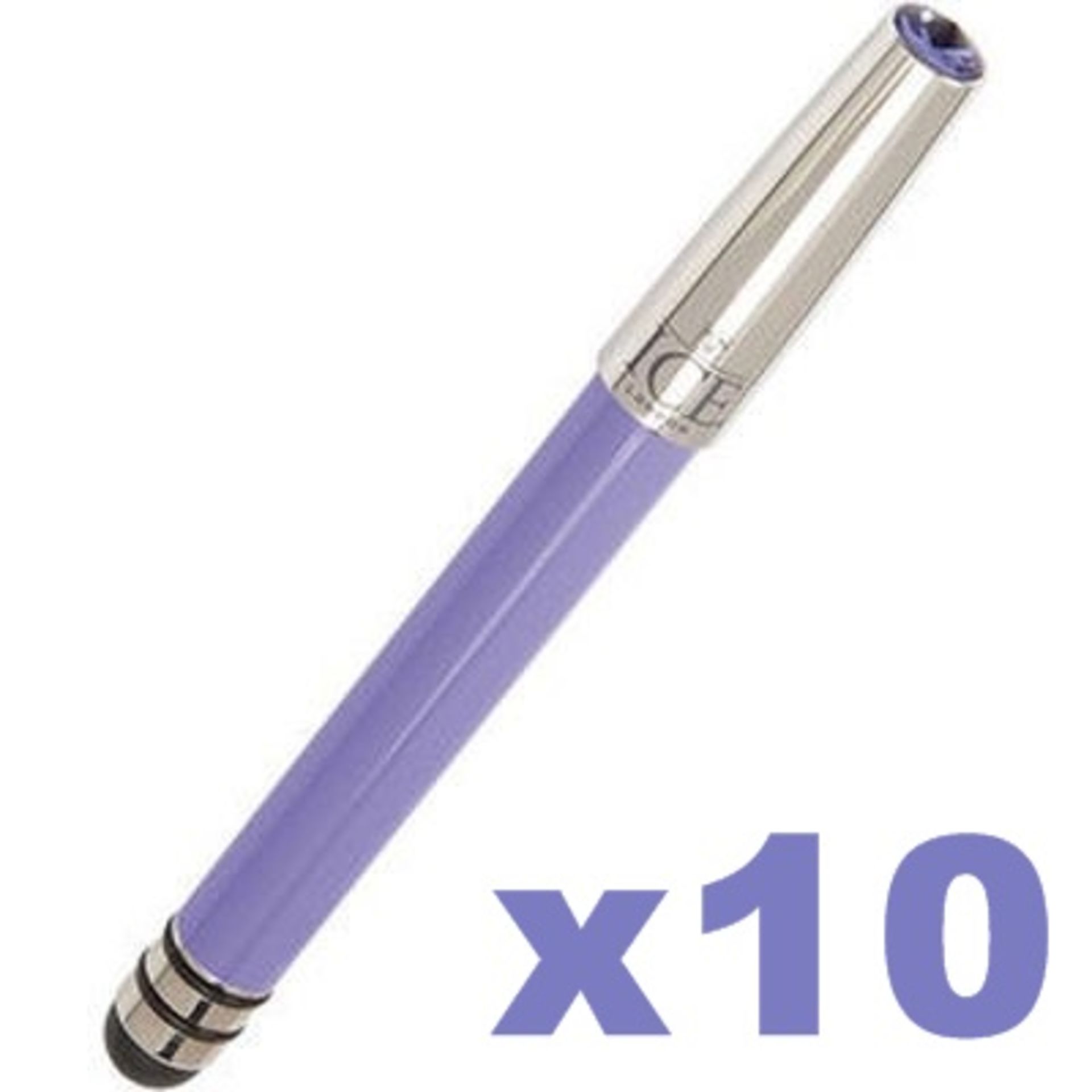 50 x ICE LONDON App Pen Duo - Touch Stylus And Ink Pen Combined - Colour: PURPLE - MADE WITH - Image 2 of 5