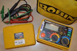 1 x Robin KTS 1620 5 in 1 Multifunction Tester - CL300 - Features Tests For Continuity, Loop,
