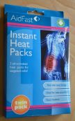 24 x Aidfast Instant Heat Packs - Includes 24 Twin Packs - Air Activated Heat Packs For Targeted