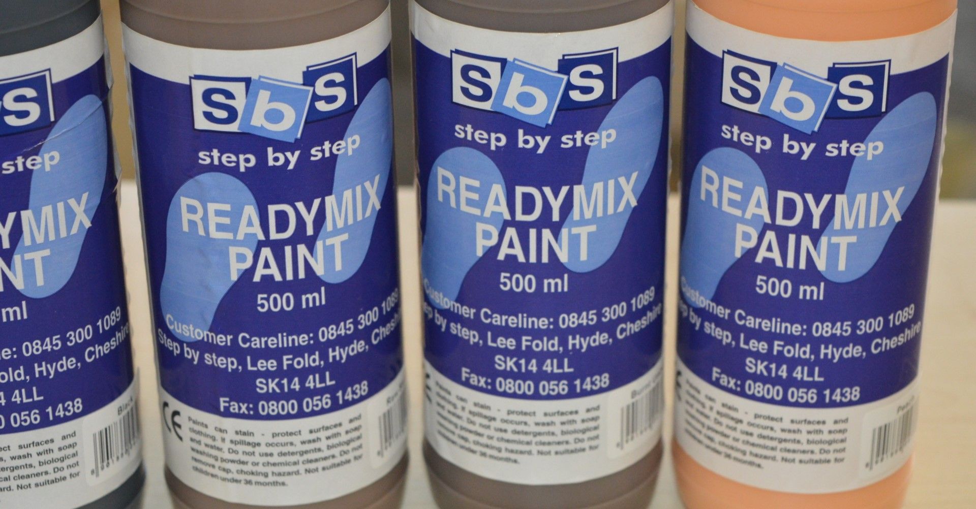 6 x Sets of SBS Step by Step Readymix Paint - 36 x 500ml Bottles - 6 x Sets of 6 Bottles - Unused - Image 8 of 8