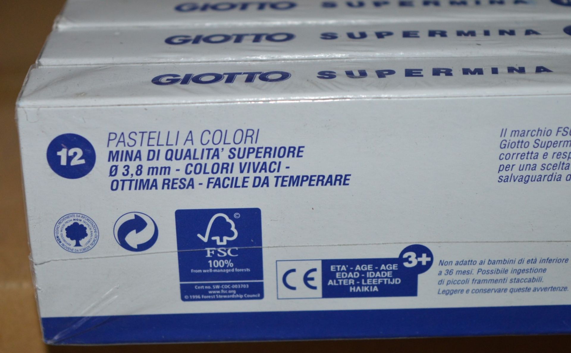 36 x Packs of Giotto Supermina 3.8mm Blue Pencils - High Quality Pencils Packed in Boxes of 12 - - Image 7 of 10