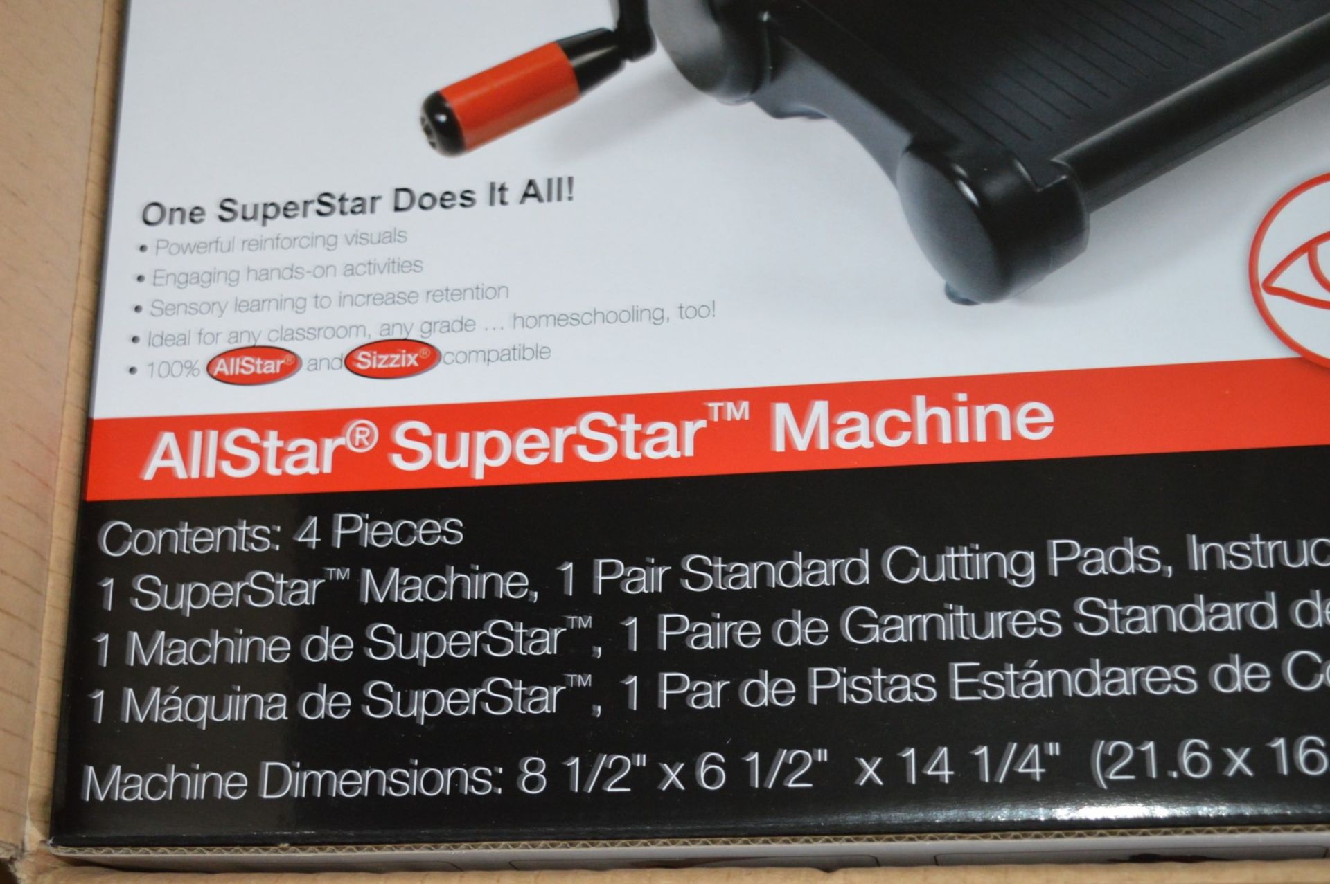 1 x Allstar SuperStar Shaping and Cutting Machine - Cuts Everything From Cardstock to Fabrics - - Image 5 of 8