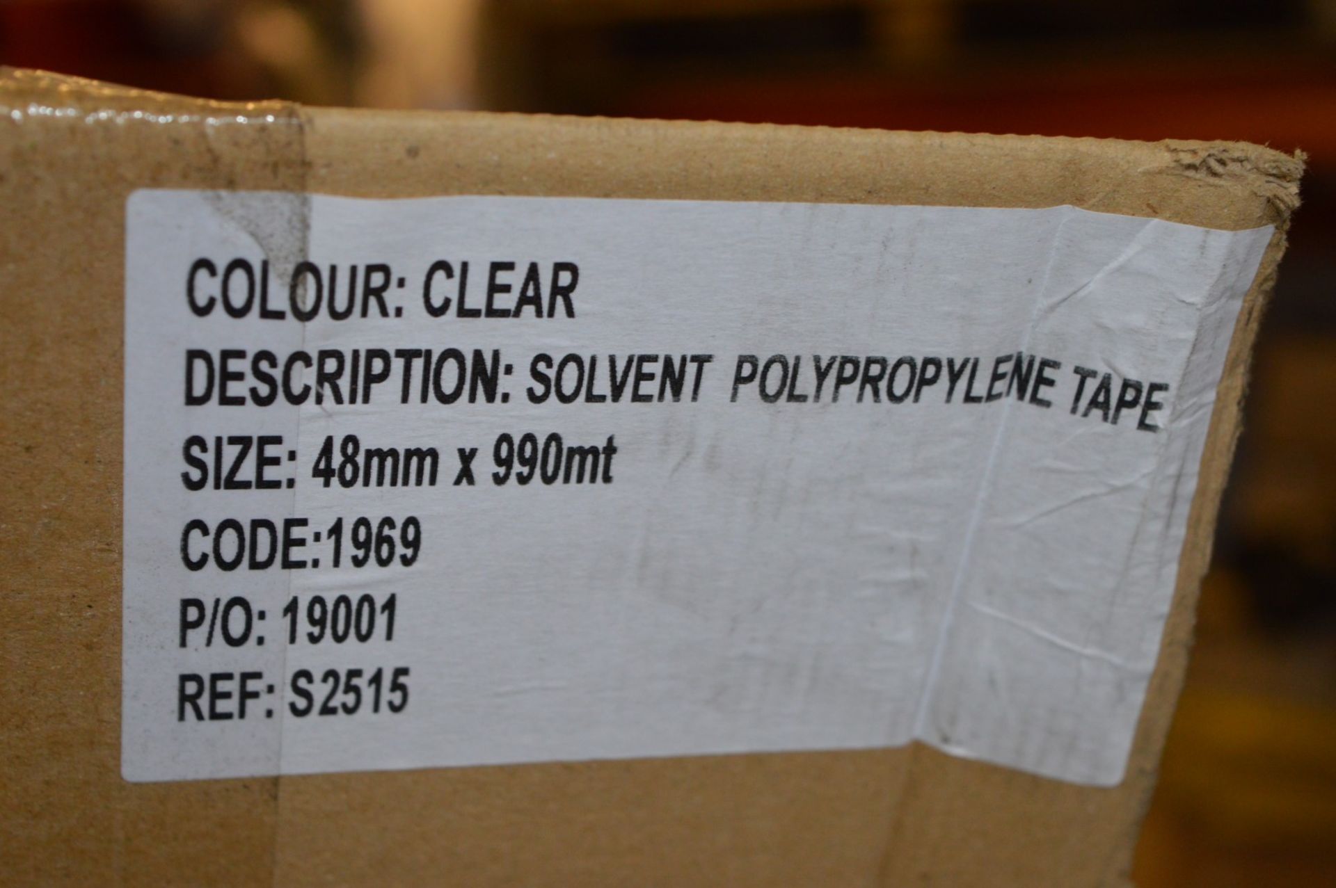 10 x Rolls of Clear Solvent Polypropylene Machine Packing Tape - 48mm x 990m Per Roll - CL185 - - Image 3 of 4