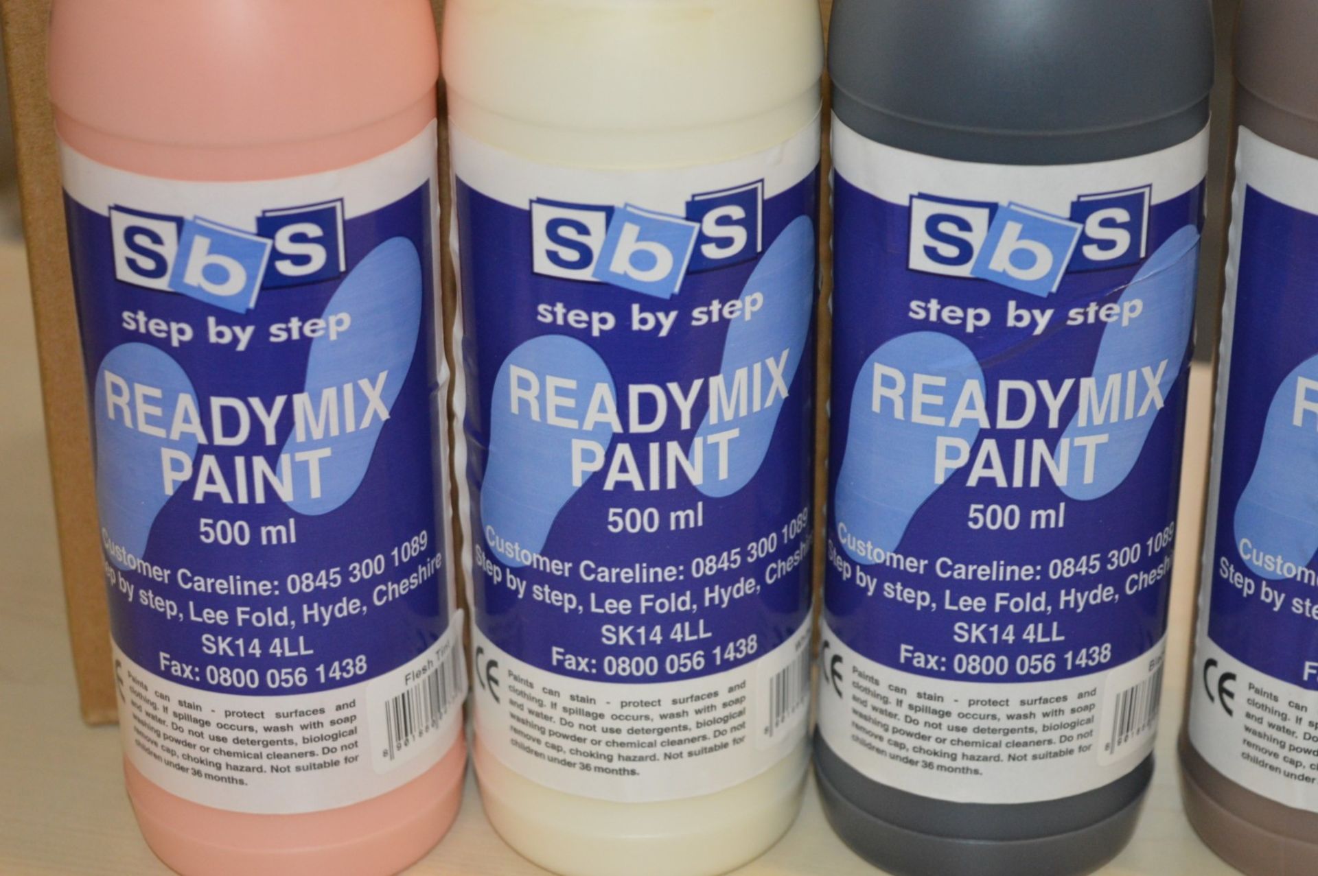 6 x Sets of SBS Step by Step Readymix Paint - 36 x 500ml Bottles - 6 x Sets of 6 Bottles - Unused - Image 7 of 8