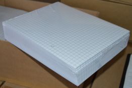 5 x Packs of Graph Exercise Paper - Includes 5 x Packs of 1,000 Pages - 75G Q5/5 229x178mm -