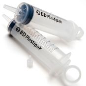 60 x BD Plastipak 300865 50ml Syringes - Concentric Tip - Lock Nozzle - Latex Free - CL185 - New