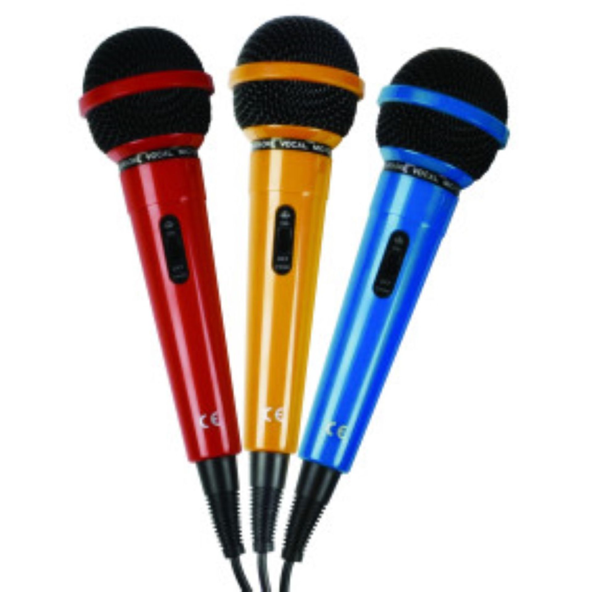 5 x Handheld Dynamic Microphone Sets - Includes 5 Sets of 3 Microphones - Ideal For Karaoke -