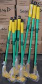 8 x Infant Telescopic Garden Hoes - Extends From 95cm to 110cm - Outdoor Fun For All Ages - Soft