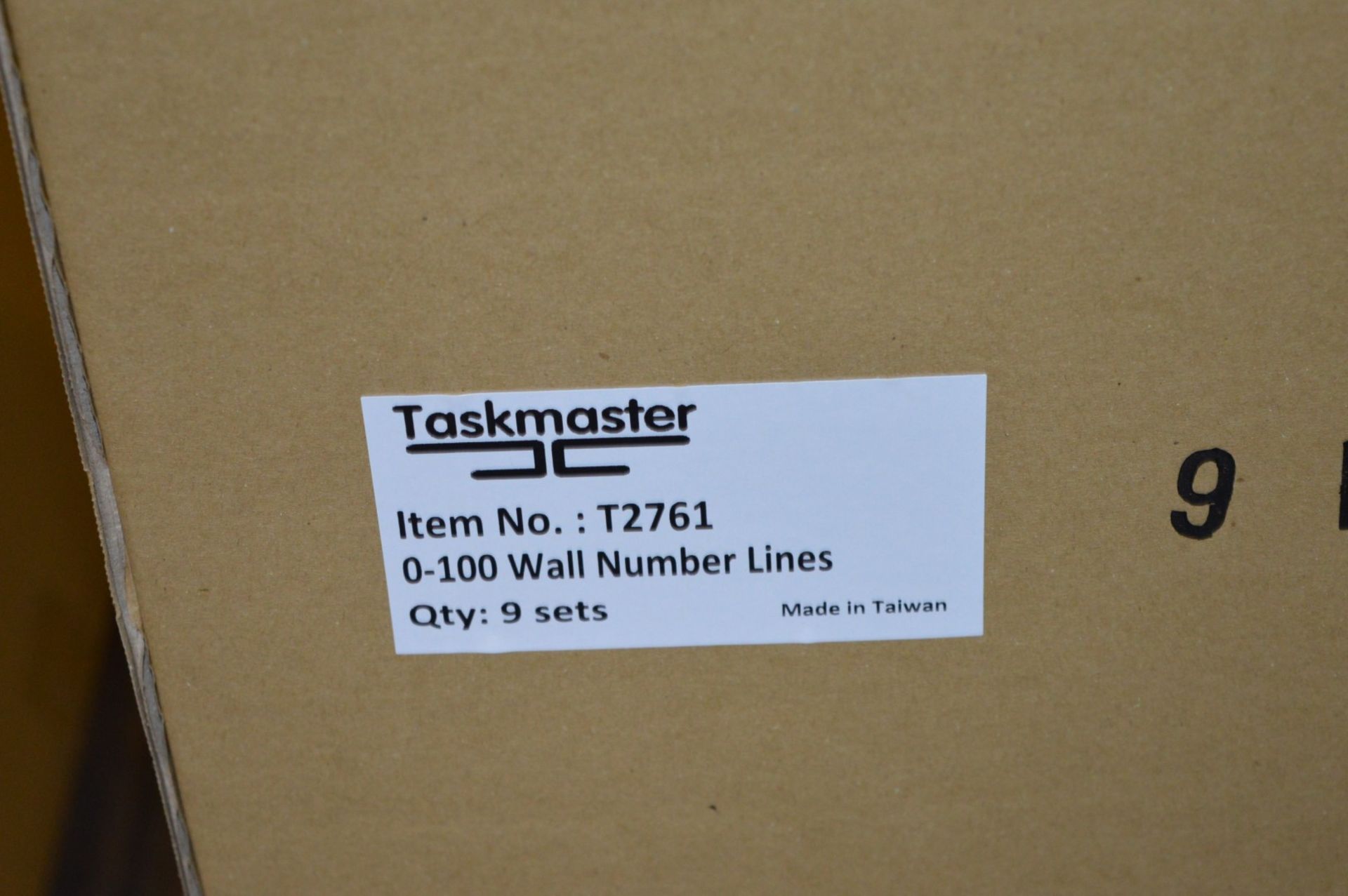 9 x Taskmaster 0 to 100 Wall Number Line Maths Classroom School Education Charts - Brand New Box - Image 3 of 5