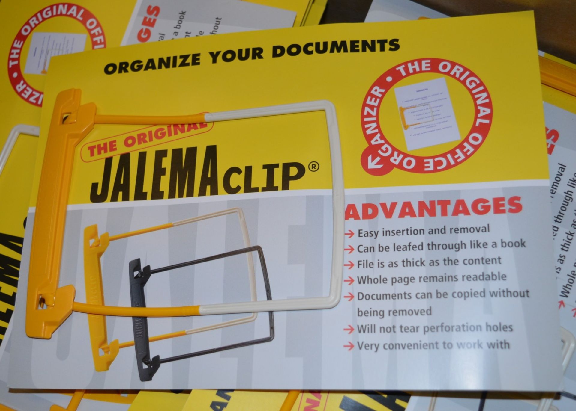 80 x Jalema Clips - Fleixble Fastener For Organising Your Documents - Brand New Stock - CL185 -