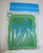 9 x Sensation 100 Massage Bath Gloves - New/Packaged - Ref: DRT0141 - CL185 - Location: Stoke-on-Tre