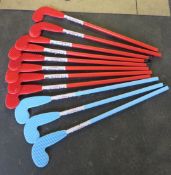 11 x Davies Sports Plastic Junior Hockey Sticks - Ref: DRT0116 - CL185 - Location: Stoke-on-Trent ST