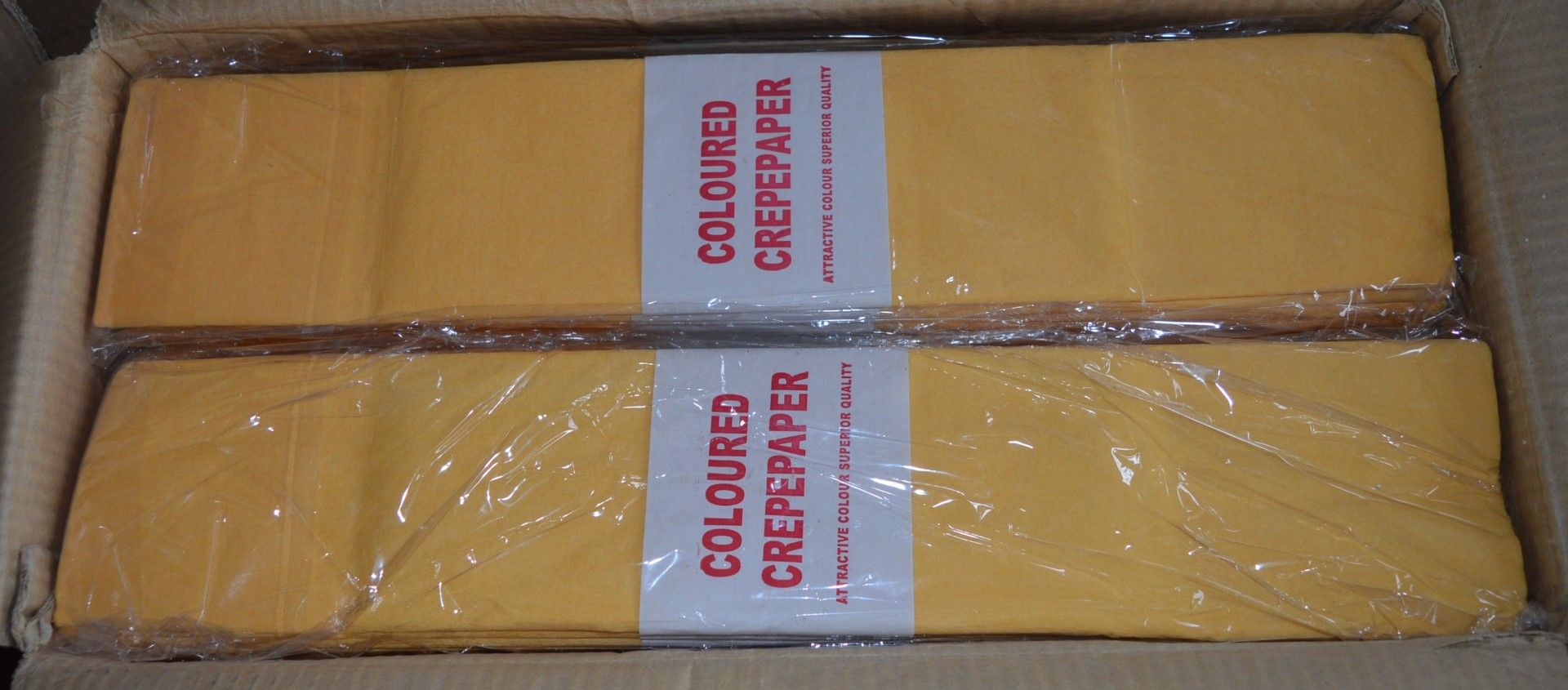 100 x Gold Crepes - Includes 10 Packs of 10 - Brand New Stock - CL185 - Ref DRT0266 - Location: