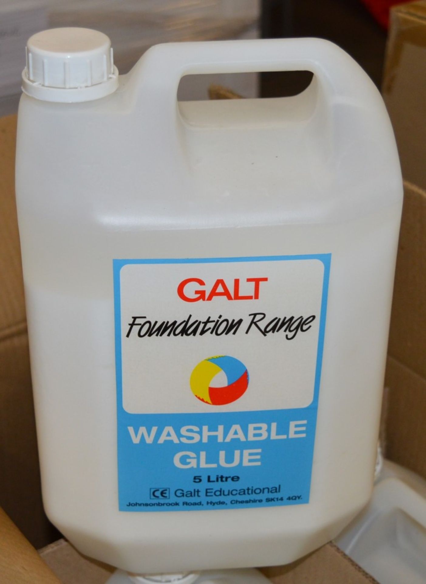 4 x Foundation Range Washable Glue - 5 Litre Containers - Brand New Stock - CL185 - Ref DRT0025 -