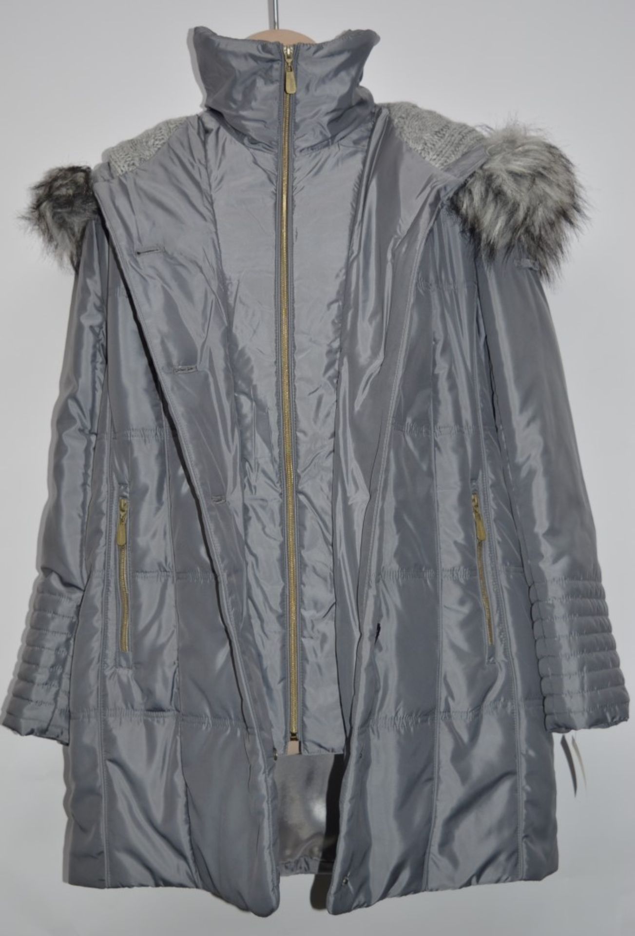 1 x Steilmann Kirsten Cover Womens Coat - Real Down Feather Filled Coat With Functional Pockets, - Image 3 of 13