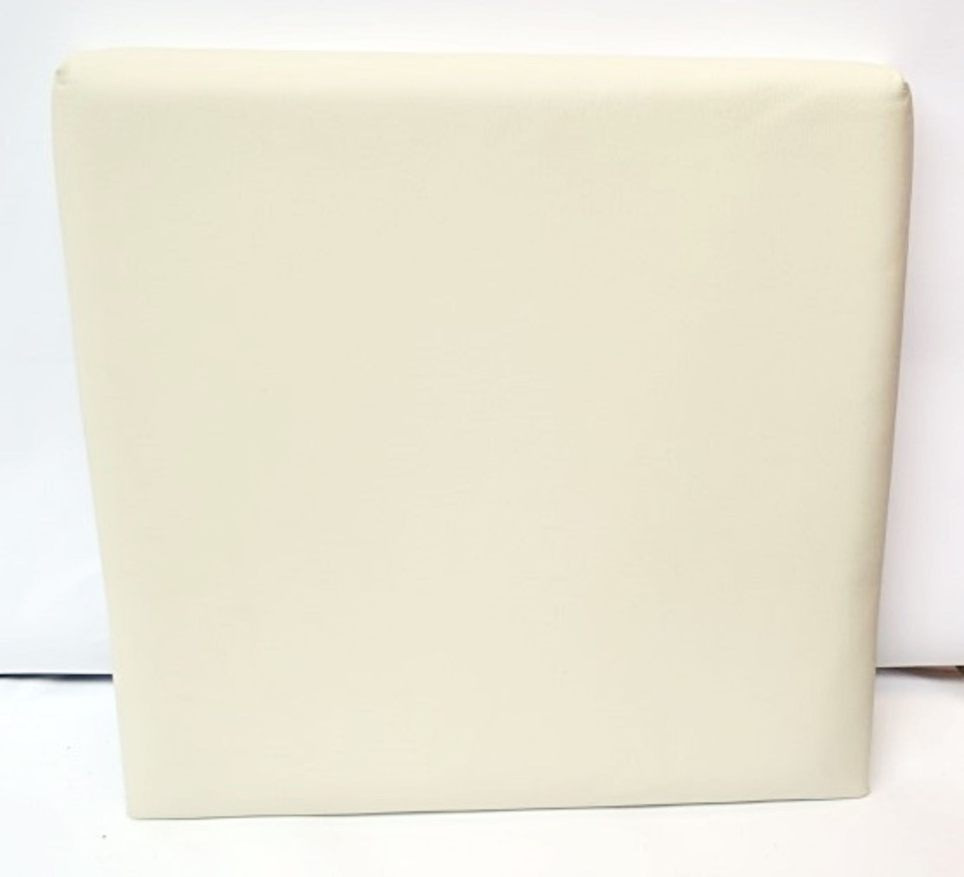 1 x REFLEX Seat Back, Upholstered In Cream Leather - Dimensions: 45.5 x 44.5 x 5cm - Ref: