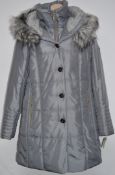 1 x Steilmann Kirsten Cover Womens Coat - Real Down Feather Filled Coat With Functional Pockets,