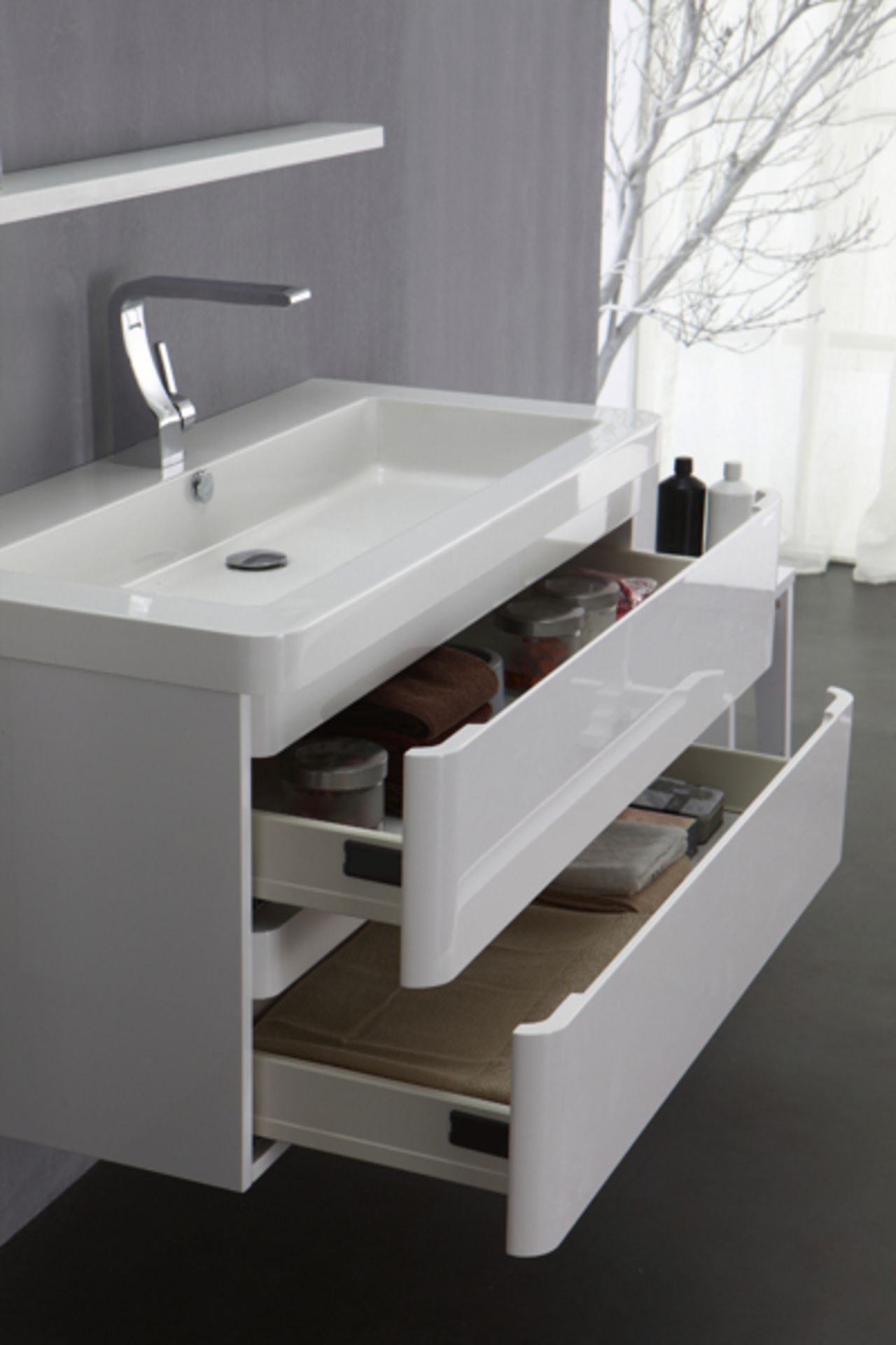 1 x MarbleTECH B-Grade Urban Base Unit 100 & A-Grade Basin - Ref:AWS31-100 - CL170 - Location: Notti - Image 2 of 7