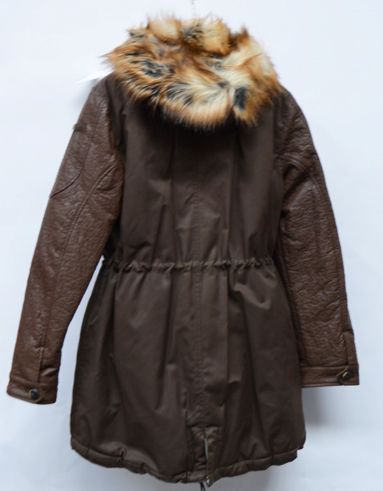 1 x Steilmann KSTN By Kirsten Womens Coat - Hard Wearing Coat With Faux Leather Detail, Drawstring - Image 2 of 20