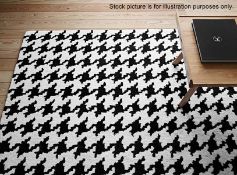 1 x Ligne Roset Pied De Coq Rug - Dimensions: 300x200cm - Ref: 5001022 - CL087 - Location: