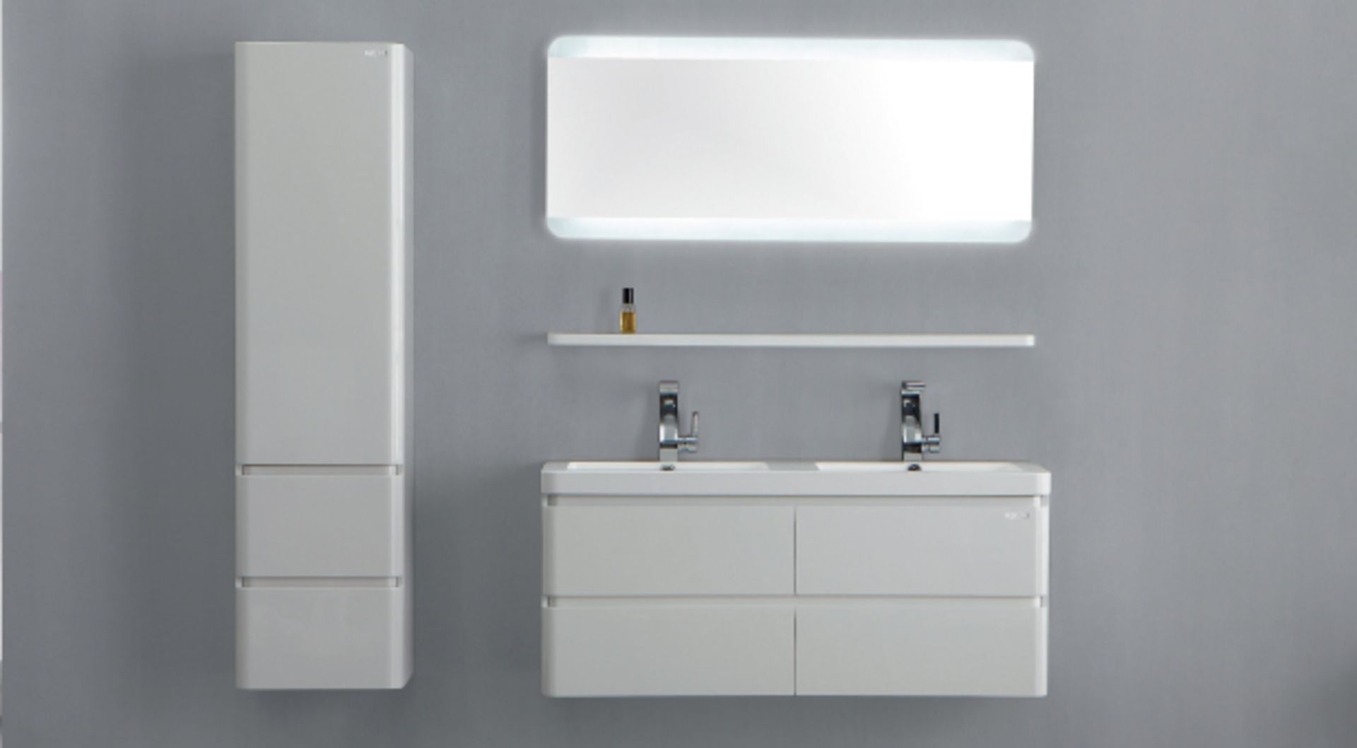 1 x Stylish Bathroom Edge Back-lit Mirror 80 - B Grade Stock - Ref:AMR11-080 - CL170 - Location: Not