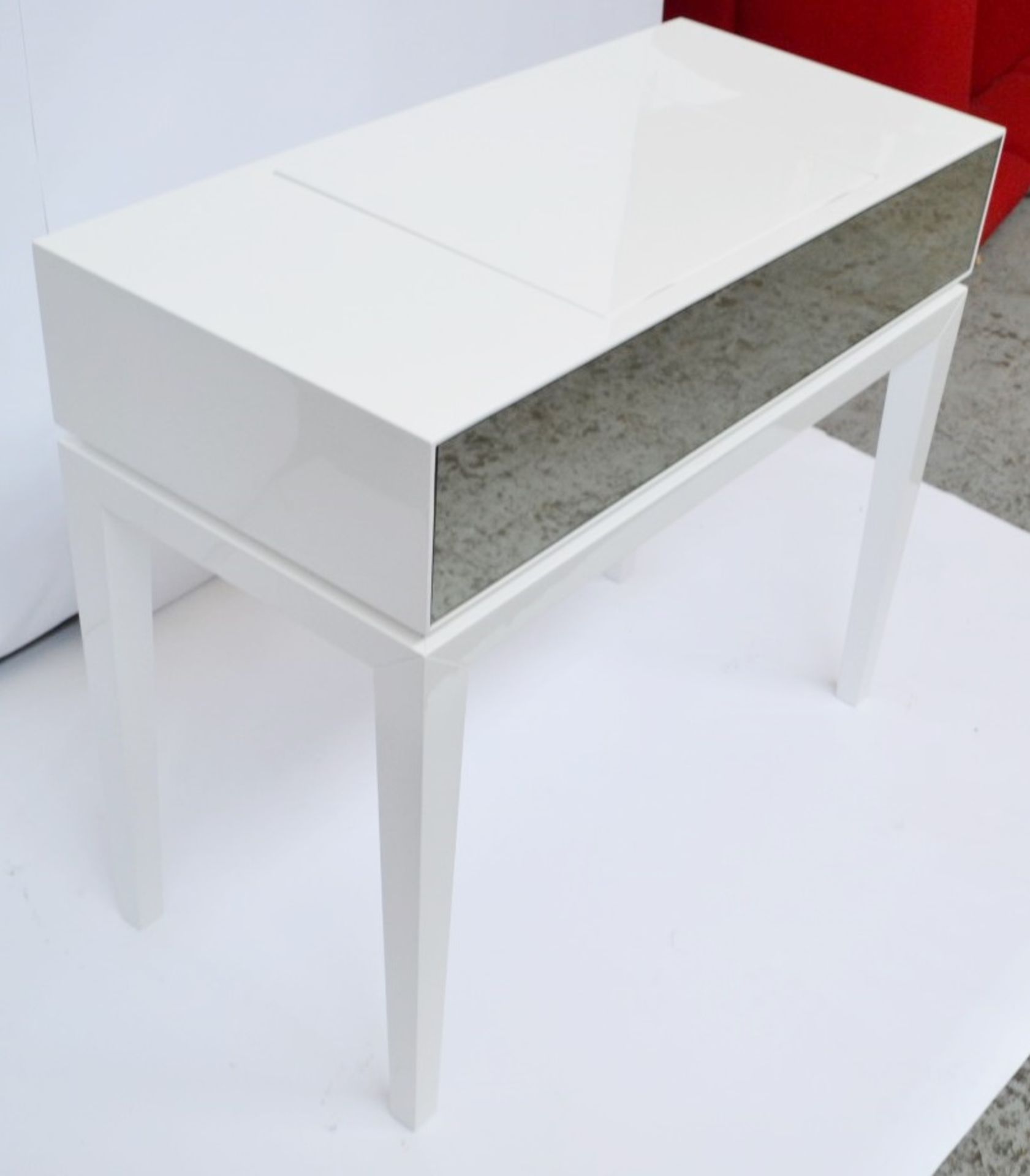 1 x FRATO Chicago Dressing Console - White Lacquered - Dimensions: H75 x W85 x D40cm - Ref: - Image 4 of 6