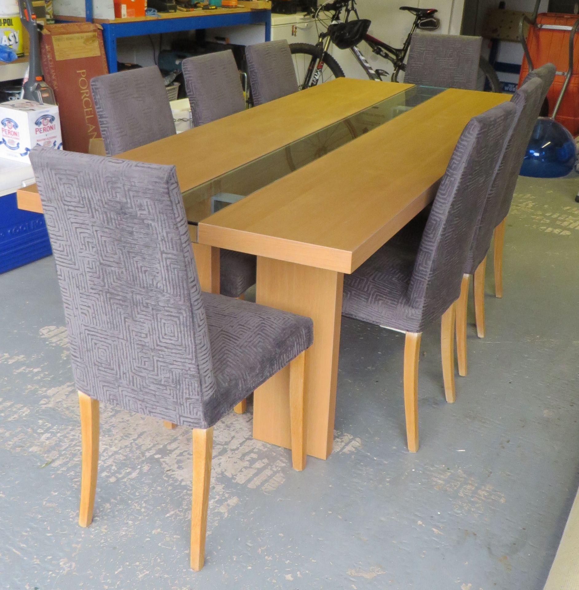 1 x Natural Oak Bross Ritz Dining Table and 8 Ligne Roset Dining Chairs - Excellent Condition NO VAT - Image 4 of 9