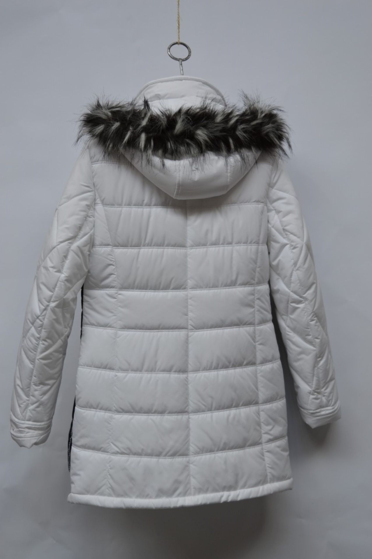 1 x Steilmann KSTN By Kirsten Womens Coat - Artic White Poly Filled Coat With Functional Pockets, - Image 3 of 10