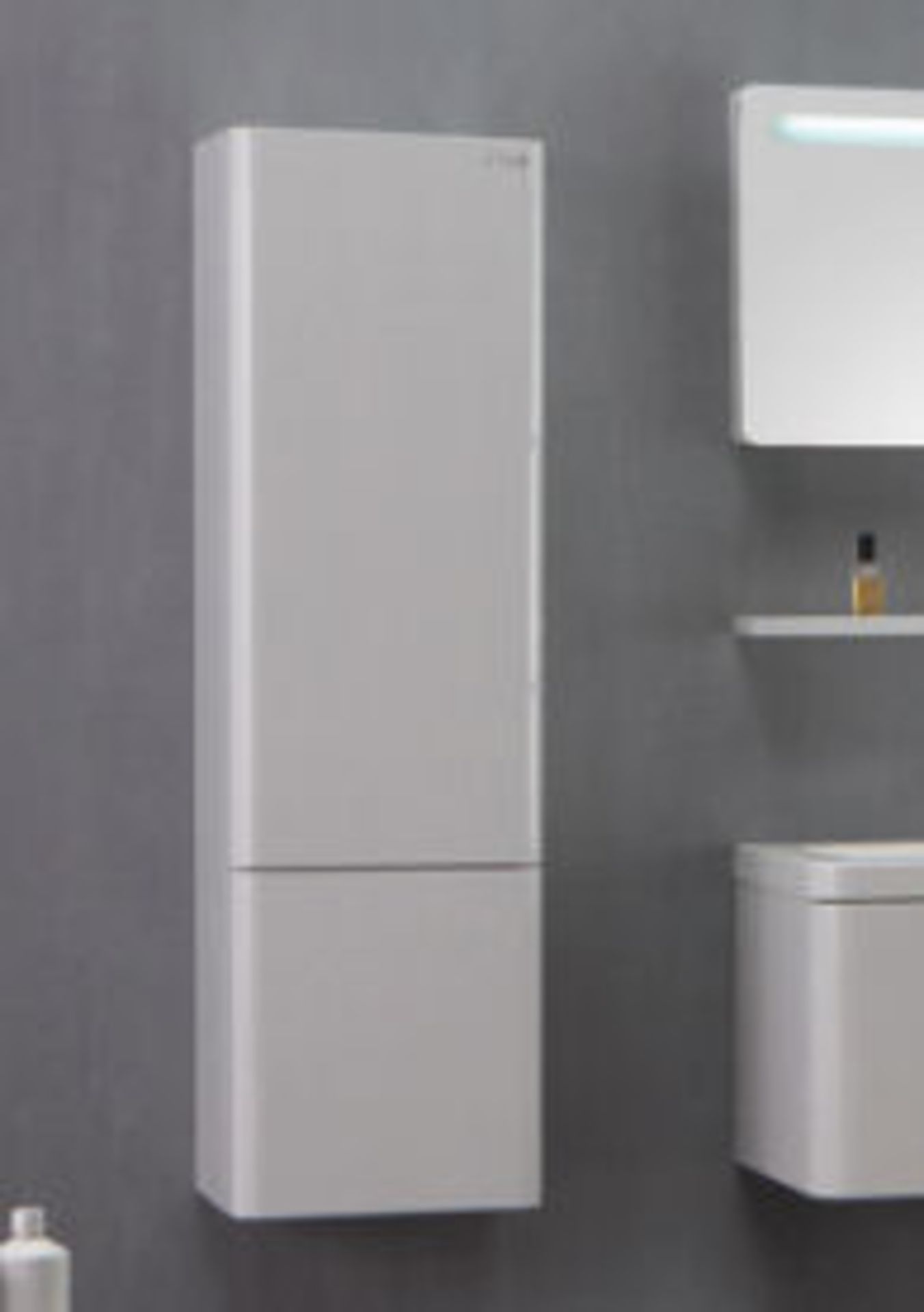 1 x White Gloss Storage Cabinet 120 - A-Grade - Ref:ASC42-120 - CL170 - Location: Nottingham NG2 - R - Image 3 of 4