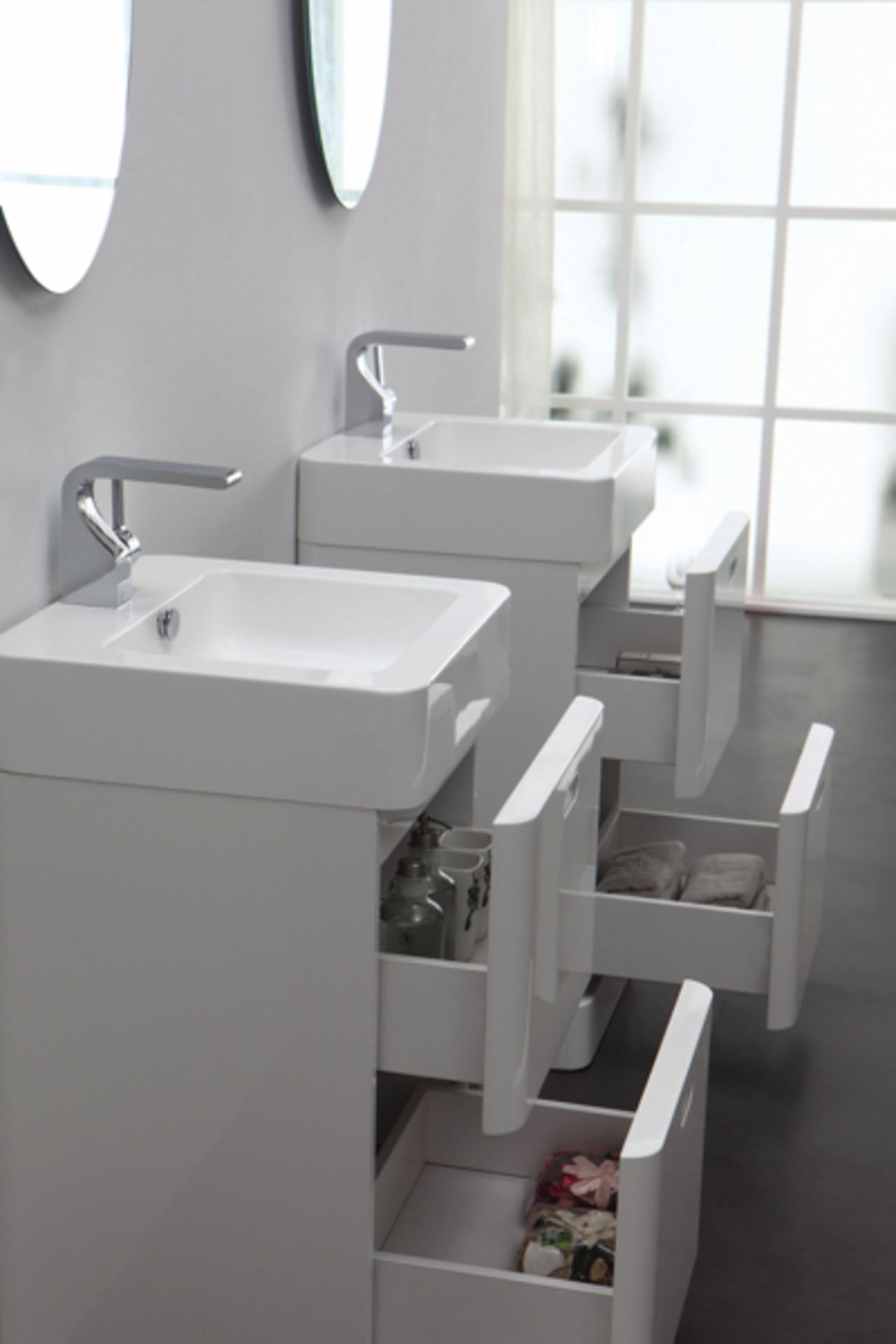 1 x MarbleTECH Mini Stack - Basin & Base Unit - B Grade Stock - Ref:ABS22-045 & AWS32-045 - CL170 - - Image 7 of 9