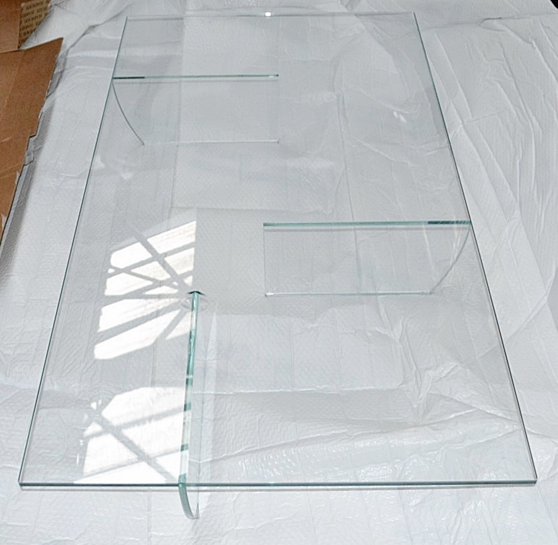 1 x CATTELAN "Kadir" Rectangular Glass Coffee Table - *See Condition Report* Dimensions: L:150 W: - Image 2 of 6