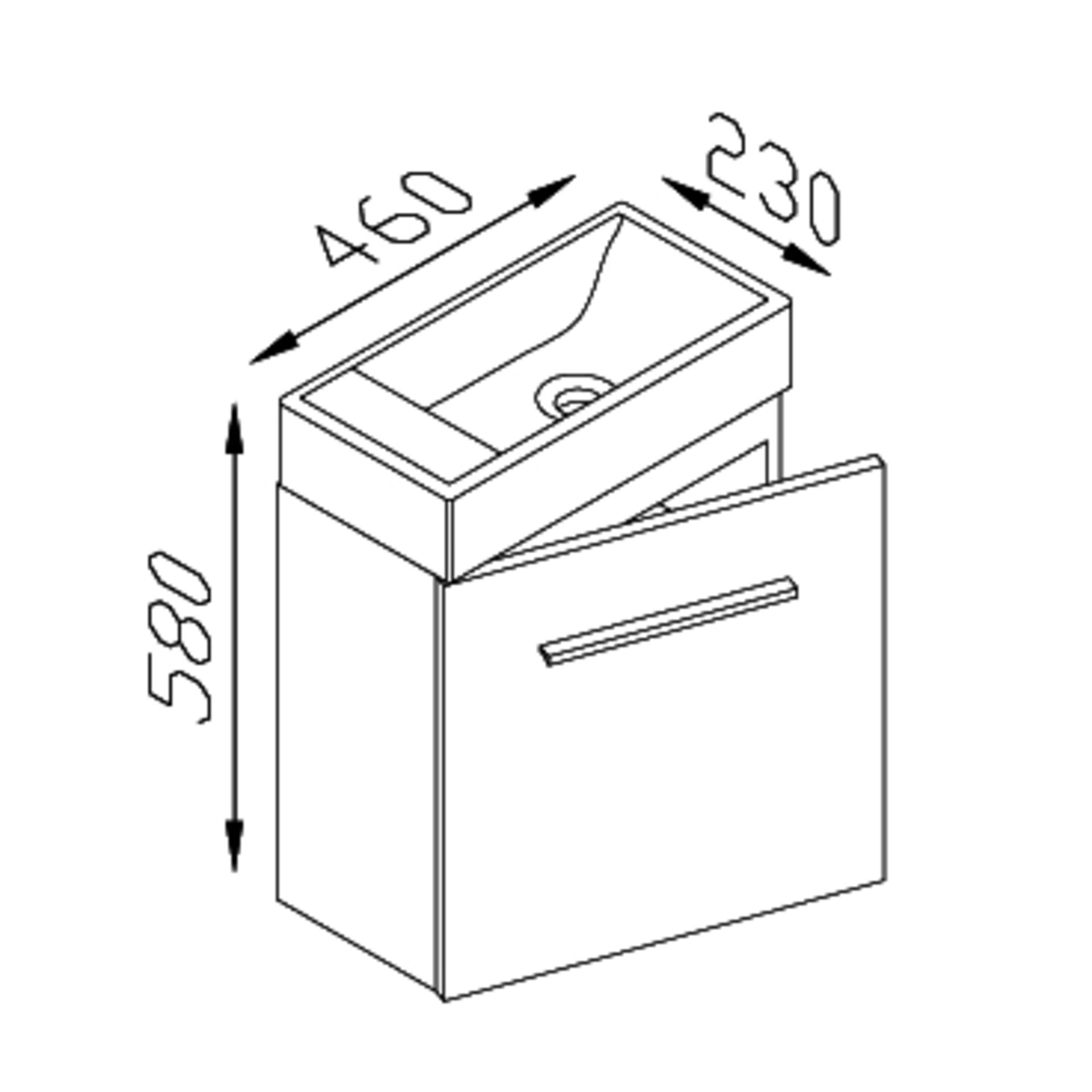 1 x MarbleTECH Mini Mount - A-Grade - Basin and Base Unit - Ref:ABS23-046 & AWS33-046 - CL170 - Loca - Image 4 of 4