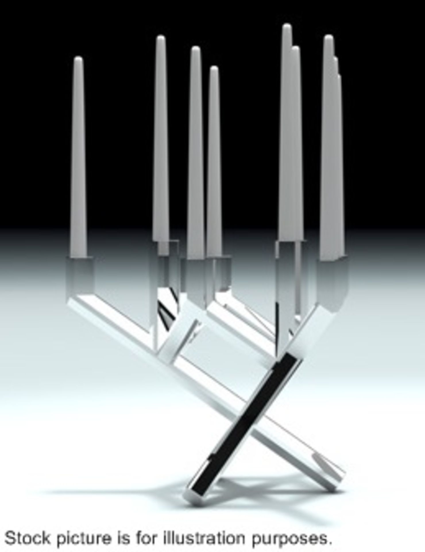 1 x FENDI "Starlight 2" 9-Arm Candlestick - Ref: 3568296 P3 - Dimensions: H43 x W48 x D45cm - - Image 2 of 8