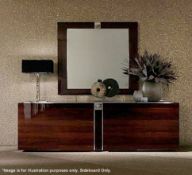 1 x MALERBA "Dress Code" Buffet  / Sideboard - Made From South African Karoo With Lacquer Finish -