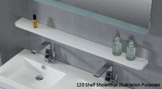 1 x Contemporary Bathroom Storage Shelf 100 - A-Grade - Ref:ASH100 - CL170 - Location: Nottingham NG