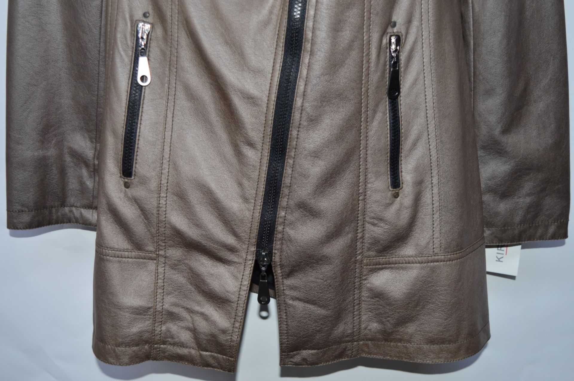 1 x Steilmann KSTN By Kirsten Womens Faux Leather Coat - Functional Pockets - Zip Fastener - UK Size - Image 2 of 11