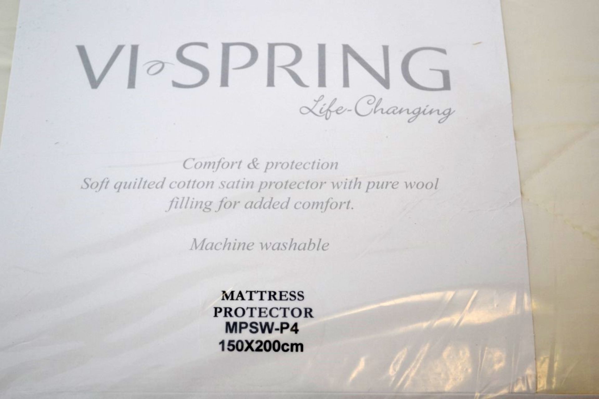 1 x VISPRING Mattress Protector - Dimensions: 150 x 200cm - Ref: 4845107 - CL087 - Unused  / - Image 2 of 3