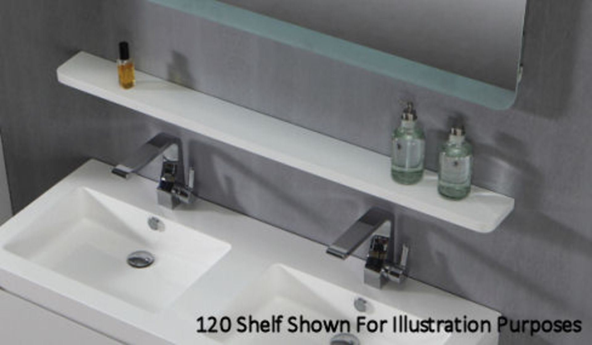 1 x Contemporary Bathroom Storage Shelf 60 - A-Grade - Ref:ASH060 - CL170 - Location: Nottingham NG2 - Image 2 of 3