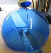 1 x Contemporary Blue Perspex Pendant Light - 56cm Diameter x 35cm Height - CL175 - NO VAT
